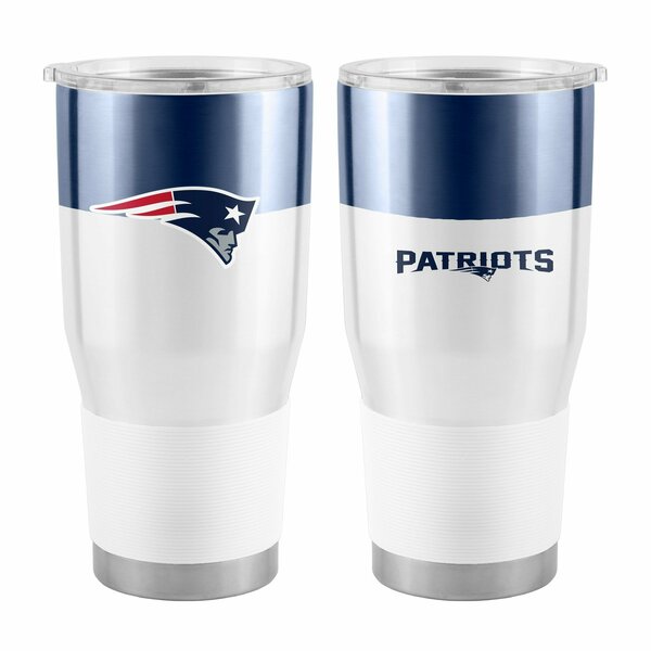 Logo Brands New England Patriots 30oz Colorblock Stainless Tumbler 619-S30T-11